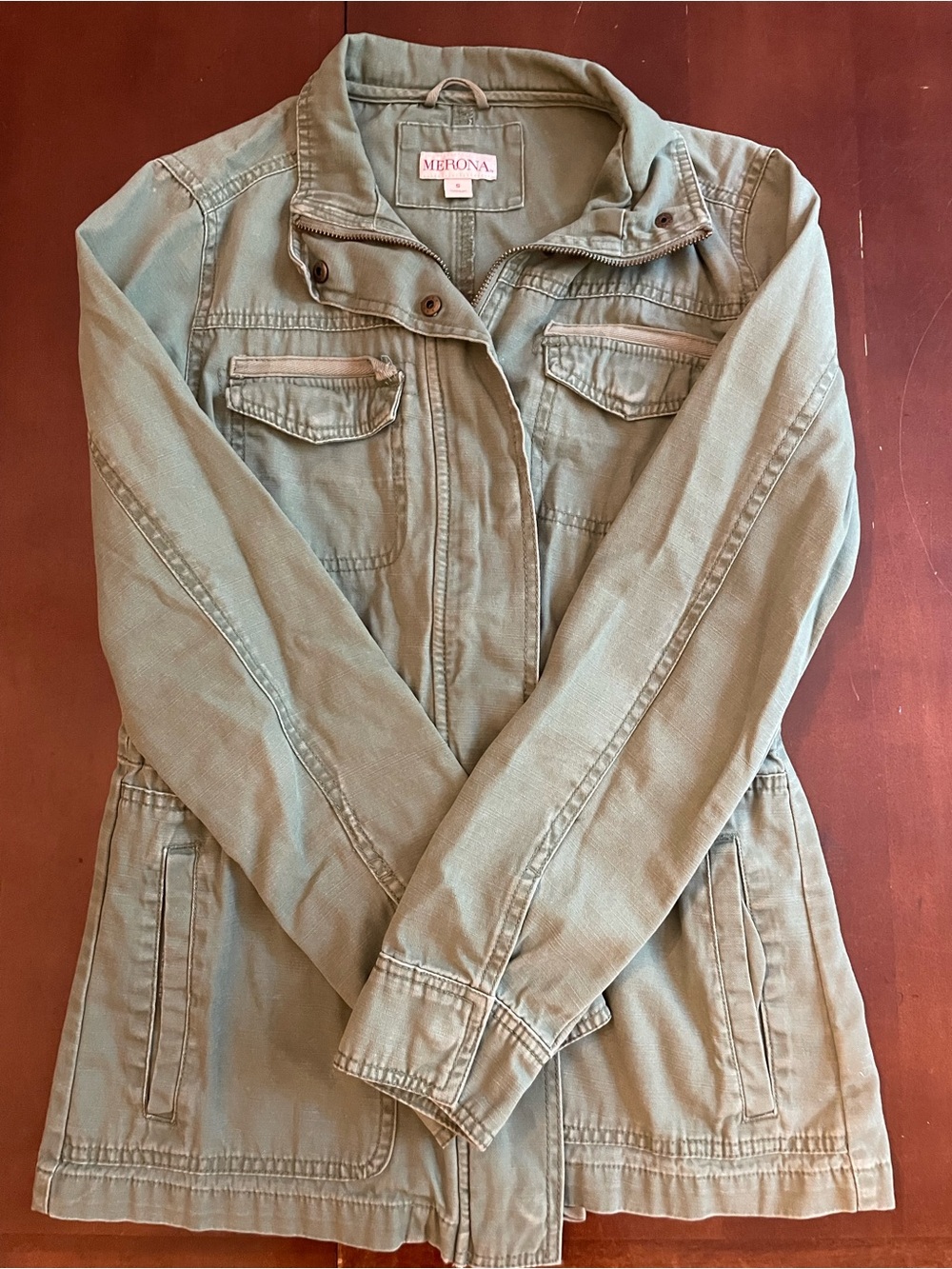 Merona Olive Green Lightweight Utility Jacket
